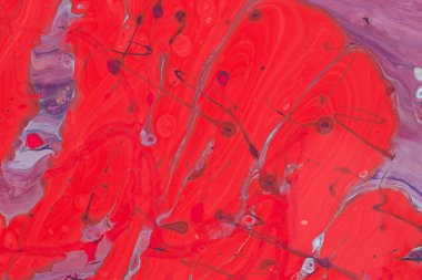 Oryantal tarzda bir soyut resim lüks pembe ve mor renk