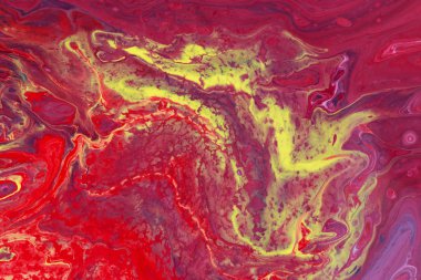 Lüks kırmızı bir boyanın soyut bir resmi.