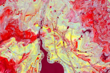 Oryantal tarzda renk kırmızı lüks ve kireç soyut bir resmi