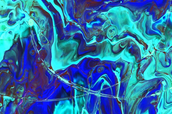 高級アクアマリン ブルーの抽象画の色オリエンタル スタイル — ストック写真