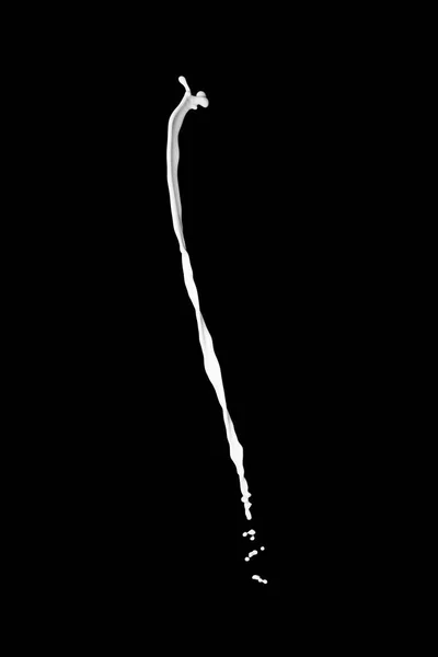 Splash Milk Black Background — Stock Photo, Image