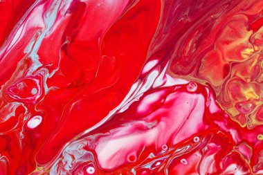 Soyut resim kırmızı boyalar