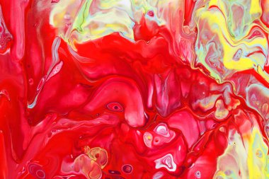 Soyut resim kırmızı boyalar
