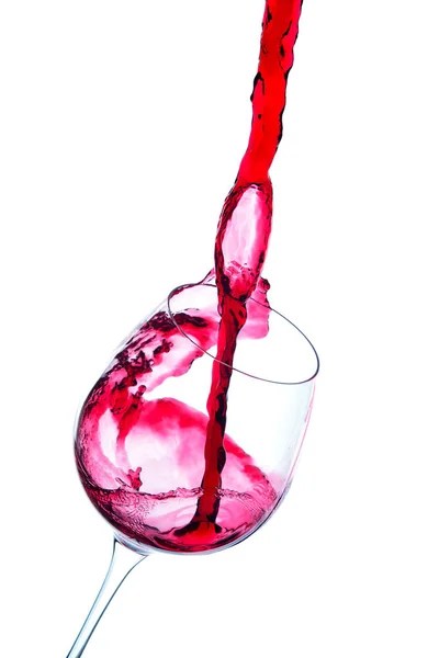 Red wine pouring — Stock Photo, Image