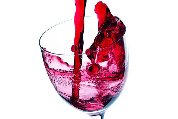 Red wine pouring — Stock Photo, Image