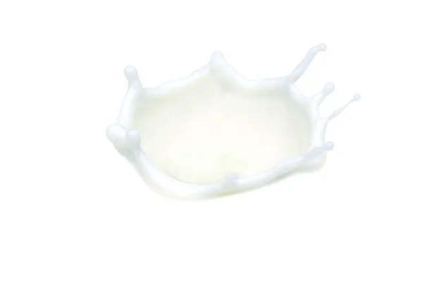 Isolated pouring milk splash — Stock Photo, Image