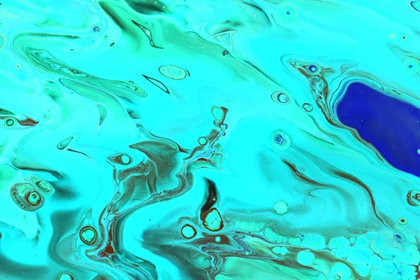 Abstracción de la pintura de aguamarina — Foto de Stock