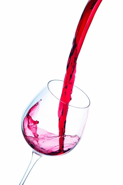 Red wine pouring — Stock Photo, Image