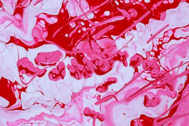 Soyut resim kırmızı boyalar