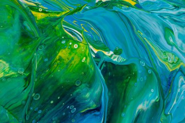 akrilik boya ile soyut resim