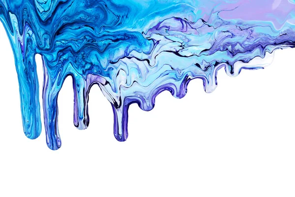 Abstract acrylic paint dripping — Stock Photo, Image