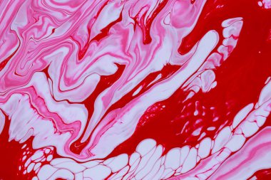 Soyut resim kırmızı boyalar
