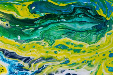 akrilik boya ile soyut resim