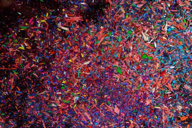 renkli grafit kırıntıları