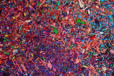 renkli grafit kırıntıları