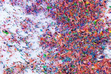 renkli grafit kırıntıları