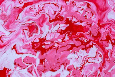 Soyut resim kırmızı boyalar