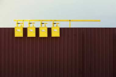 sokakta gaz sayaçları