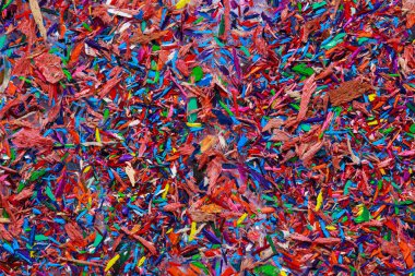 renkli grafit kırıntıları