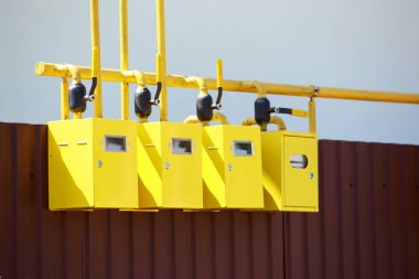 sokakta gaz sayaçları