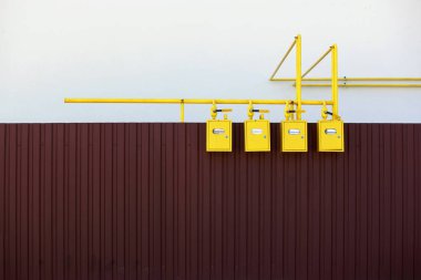 sokakta gaz sayaçları
