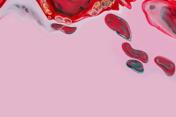 Streszczenie Tła Farby Akrylowej Odcieniach Różu Czerwieni — Zdjęcie stockowe