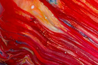 Kırmızı tonlarda akrilik boyanın soyut arkaplanı