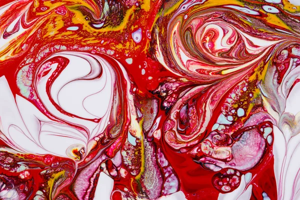 Абстрактный Фон Акриловой Краски Красно Белых Тонах — стоковое фото