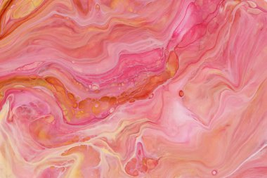 Pembe ve bej tonlarda akrilik boyanın soyut arkaplanı