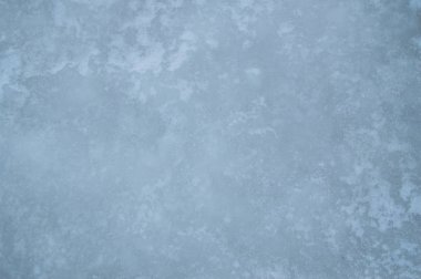 Mavi ve gri buz dokusu, don ve kar desenli doğal buz arka planı