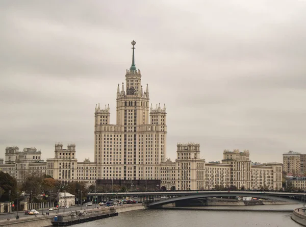 Moscú Rusia Octubre 2019 Paisaje Urbano Otoñal Moscú Con Gran — Foto de Stock