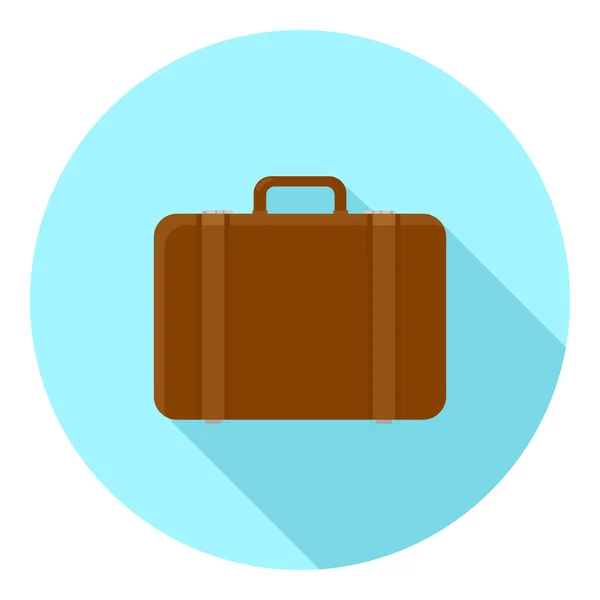 Maletín Negocios Isométrico Para Desplazamientos Viajes Flat Icon Illustration Vector — Vector de stock