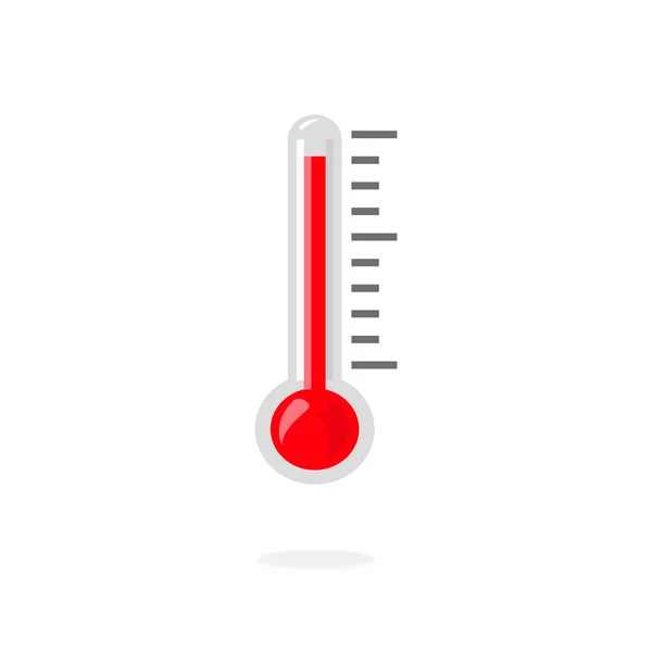 Hete Temperatuur Thermometer Icoon Vector Illustratie Symbool — Stockvector