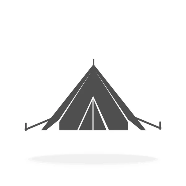 Namiot Zarejestruj Się Ikona Symbol Camping Accommodation Concept Wektor Ilustracja — Wektor stockowy