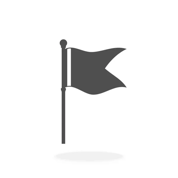 Icono Bandera Icono Ilustración Vectorial Marcado Concepto Ubicación — Vector de stock