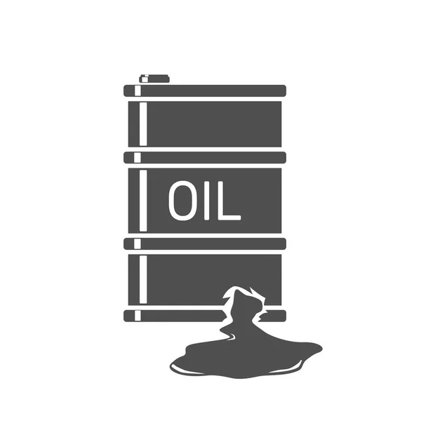 Zanieczyszczenie Bębna Olejowego Ikona Wektora Ilustracja — Wektor stockowy
