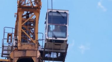 İnşaat Vinç operatörünün Booth ile