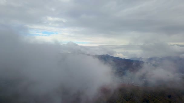 Wolken Bergen — Stockvideo