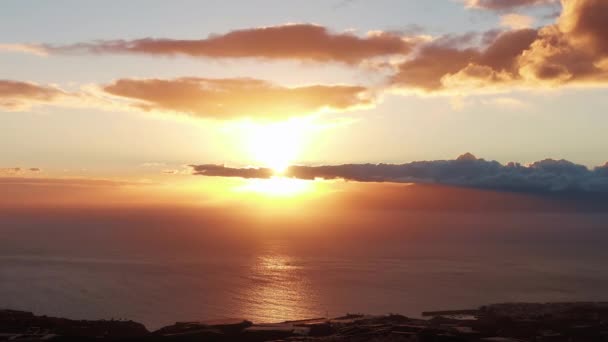 Sonnenuntergang Auf Dem Meer Und Ozean — Stockvideo