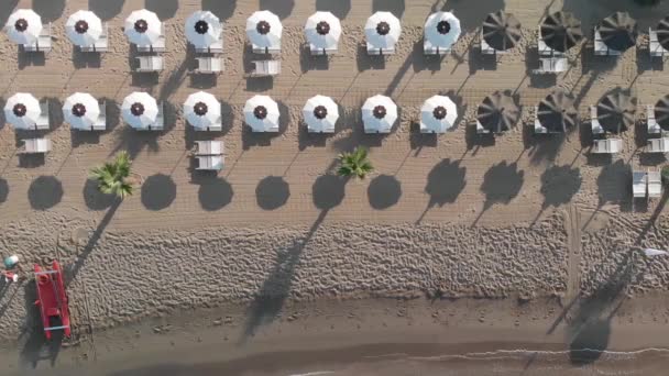 Spiaggia Balneabile Italia Vista Con Drone — Video Stock