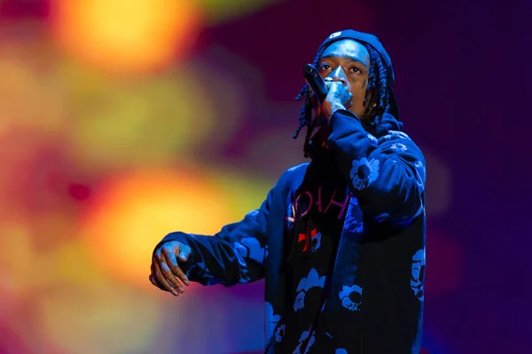 Panensky Tynec Tsjechië Juni 2018 Amerikaans Rapper Wiz Khalifa Tijdens — Stockfoto