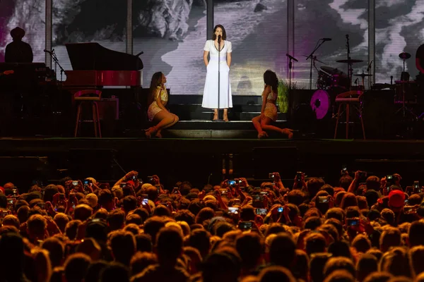 Panensky Tynec República Checa Junio 2018 Famosa Cantante Estadounidense Lana — Foto de Stock