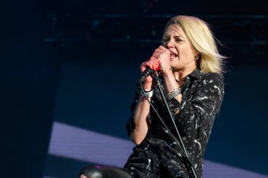 Panensky Tynec'te, Çek Cumhuriyeti - 30 Haziran 2018: şarkıcı Alison Mosshart Kills performans Aerodrome Festivali Panensky Tynec'te, Çek Cumhuriyeti için 30 Haziran 2018 sırasında.