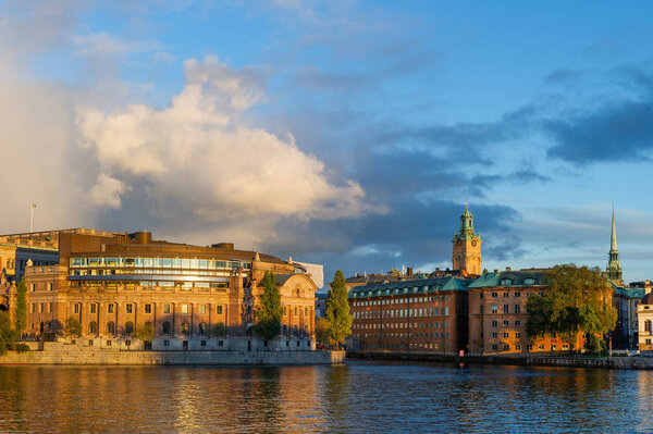 Здание парламента в Стокгольме, Швеция
