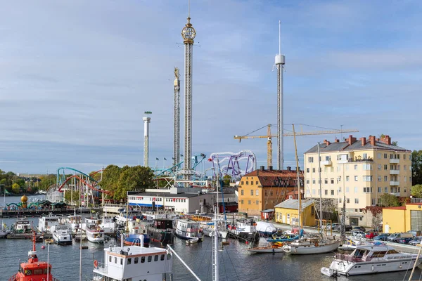 Zábavní Park Grona Lund Stockholmu Švédsko — Stock fotografie