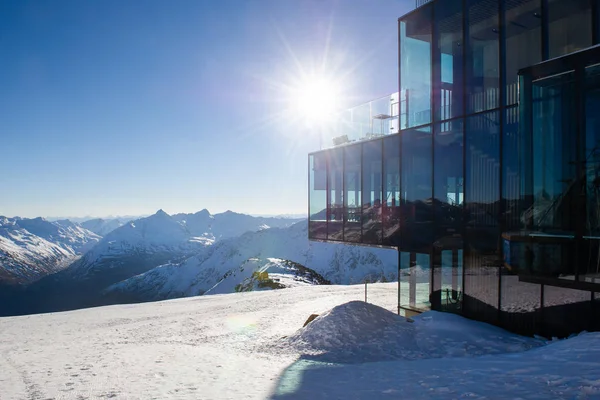 Pico Montaña Gaislachkogl Solden Austria — Foto de Stock