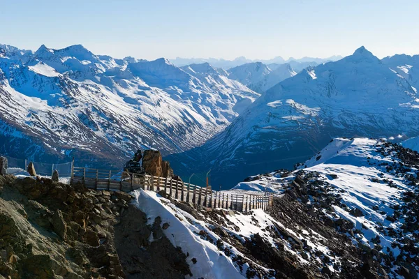 Пик Горы Гайслачкогль Солдене Австрия — стоковое фото