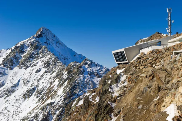 Peak of the Gaislachkogl Mountain in Solden, Austria