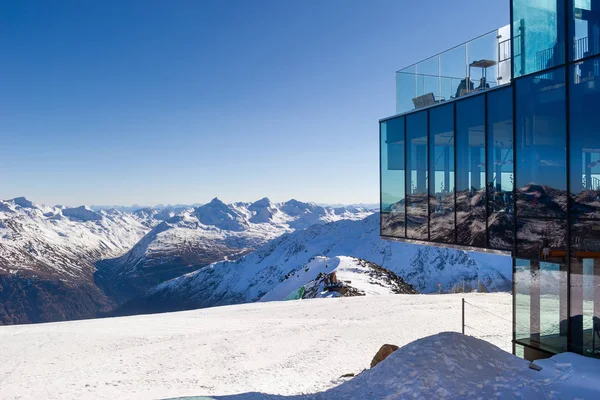 Pico Montaña Gaislachkogl Solden Austria — Foto de Stock