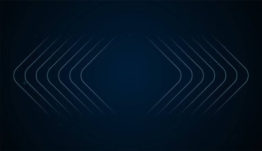 Arkaplanda merkeze doğru yaklaşan ok çizgileri. Fütürist tasarım odak, yön ve stratejik hizalamayı temsil eder.